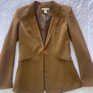 H&M fitted blazer size 6, brown/rust color